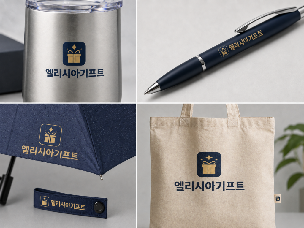 기업판촉물 로고인쇄 텀블러 우산 볼펜 에코백 제작 사례